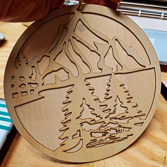 Wooden Pike's Kitchen Placard/Trivet